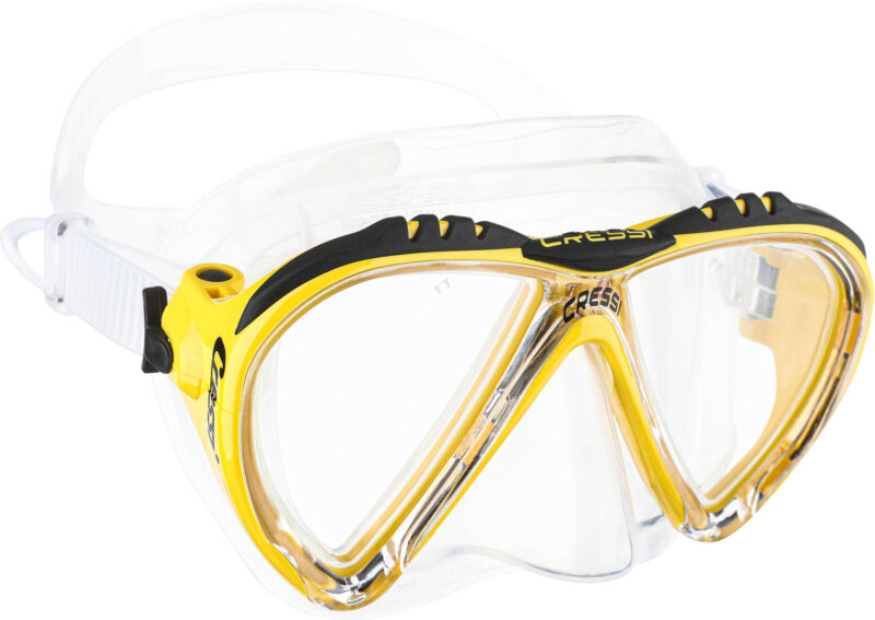 Cressi LINCE MASK SIL CLEAR/FRAME YELLOW - Image 2