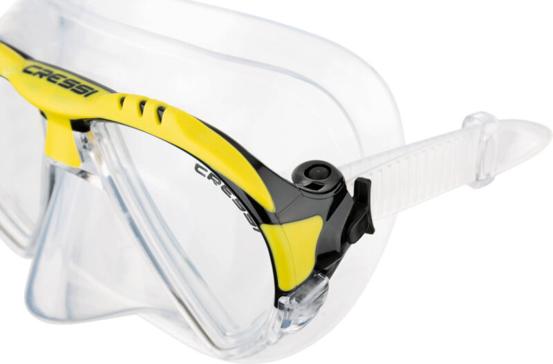 Cressi MATRIX MASK SIL CLEAR/FRAME YELLOW - Image 4