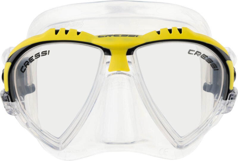 Cressi MATRIX MASK SIL CLEAR/FRAME YELLOW - Image 2