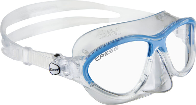 Cressi MOON KID MASK SIL CLEAR/FRAME BLUE - Image 2