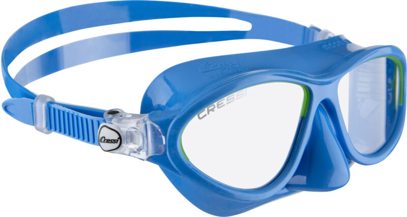 Cressi MOON KID MASK SIL LIGHT BLUE/FRAME LIME