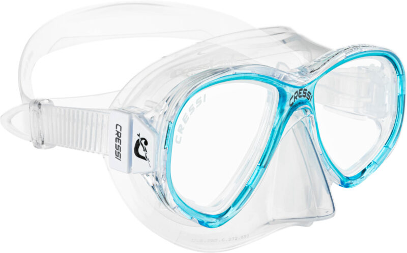 Cressi PERLA JR MASK CLEAR/AQUAMARINE - Image 4