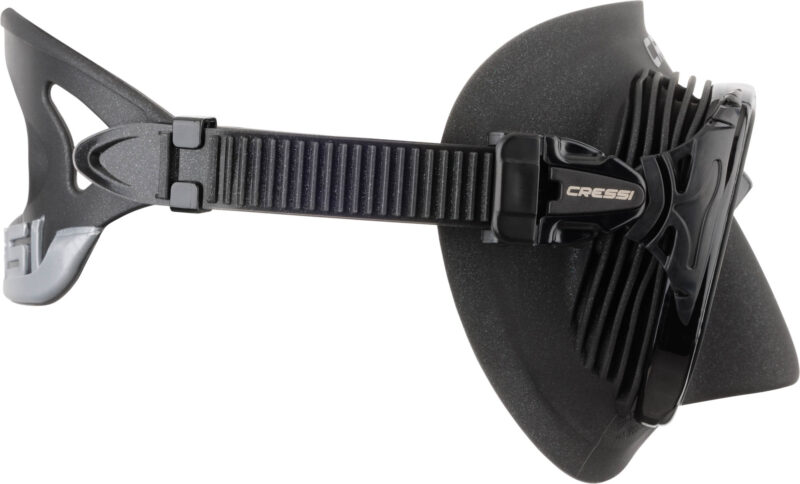 Cressi QUANTUM MASK BLACK/BLACK SPECTRA MIRRORED LENS SILVER - Image 3