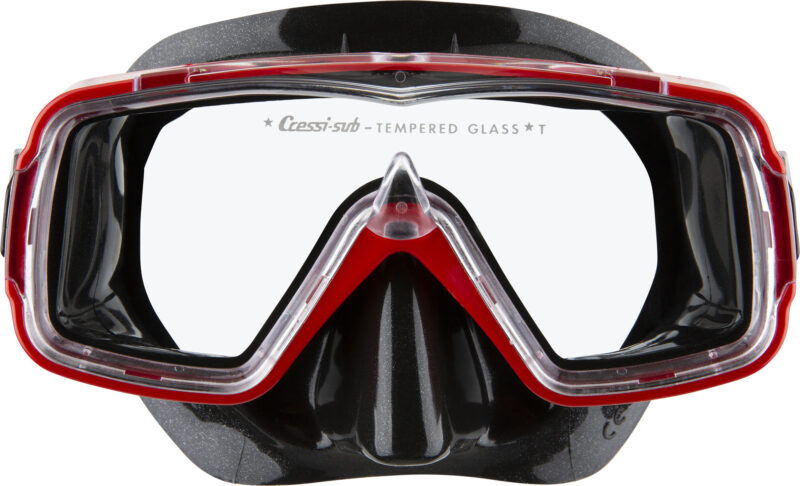 Cressi SIRENA MASK SIL BLACK/FRAME RED - Image 3
