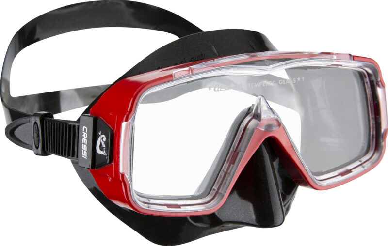 Cressi SIRENA MASK SIL BLACK/FRAME RED