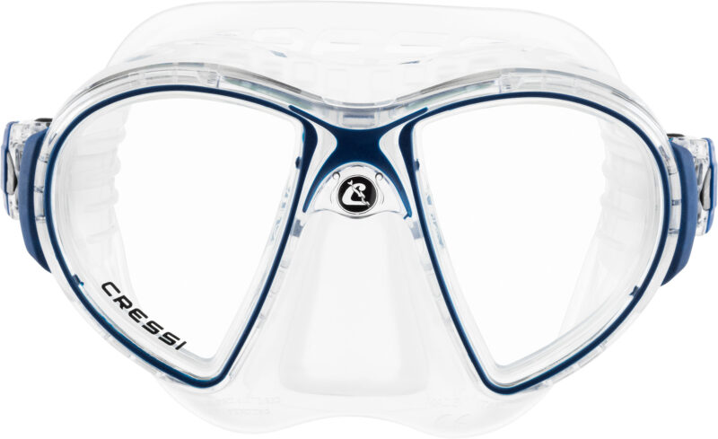 Cressi ZEUS MASK CLEAR BLUE METAL