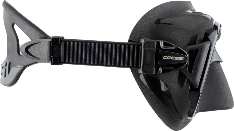 Cressi ZEUS MASK BLACK/BLACK 380 UV BLUE/ORANGE LENSES - Image 4