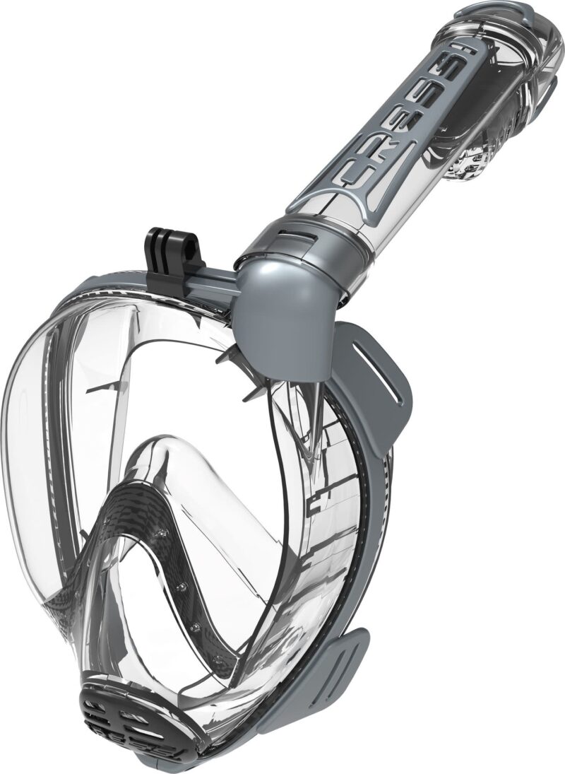 Cressi DUKE ACTION FULL FACE MASK CLEAR/SILVER M/L - Image 2