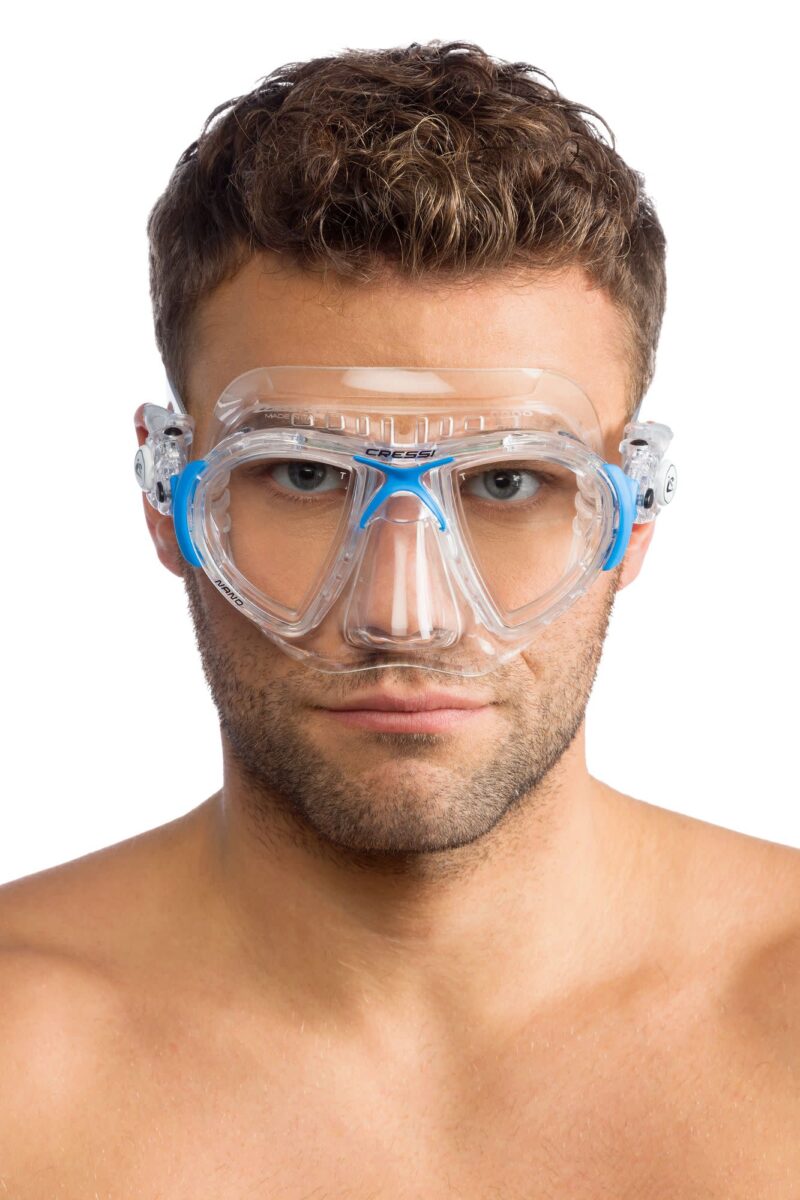 Cressi NANO MASK SIL CRYSTAL/FRAME BLUE - Image 3