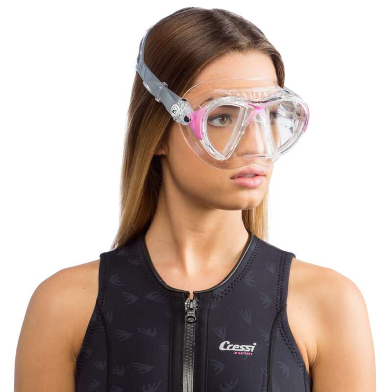 Cressi NANO MASK SIL CRYSTAL/FRAME PINK - Image 2