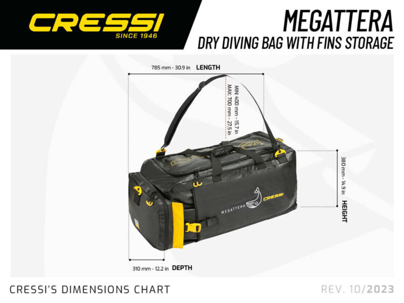 Cressi MEGATTERA BAG BLACK/YELLOW - Image 8