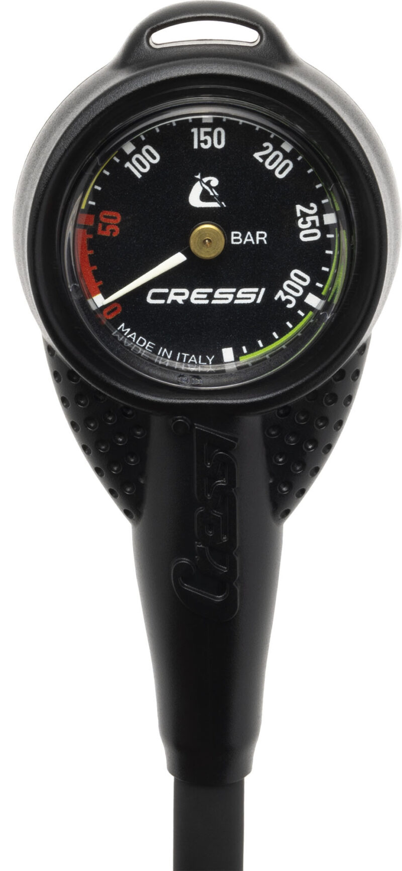 Cressi MINI SPG w/ RUBBER HOUSING VALE 300 C BLACK (BAR)