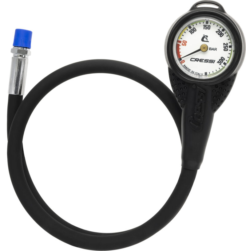 Cressi MINI SPG w/ RUBBER HOUSING VALE 300 C WHITE (BAR) - Image 3
