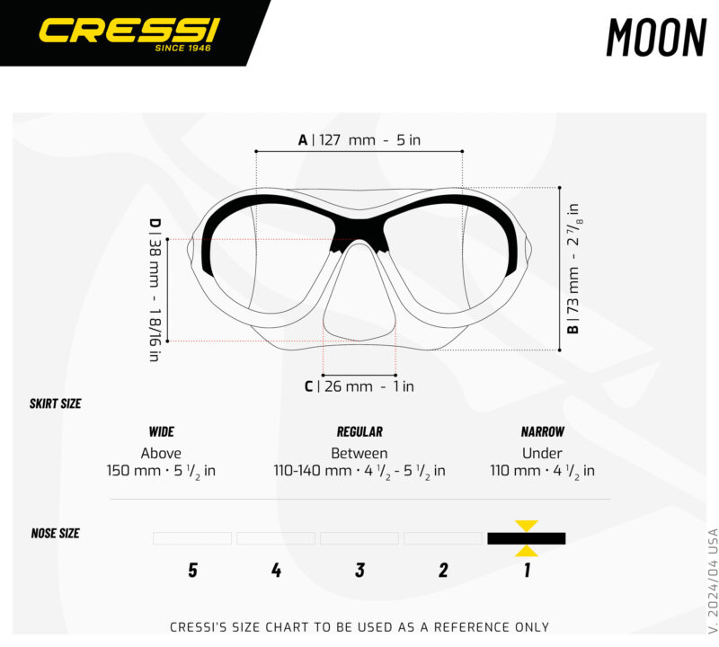 Cressi MOON KID MASK SIL LIGHT BLUE/FRAME LIME - Image 5