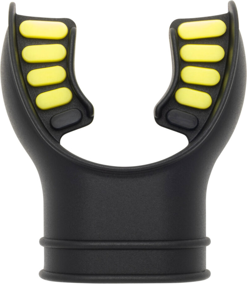 Cressi SILICONE MOUTHPIECE 2 TONE BLACK/YELLOW