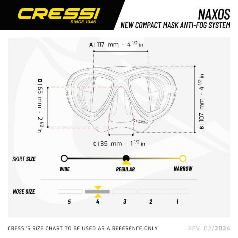 Cressi NAXOS MASXK CLEAR/PINK