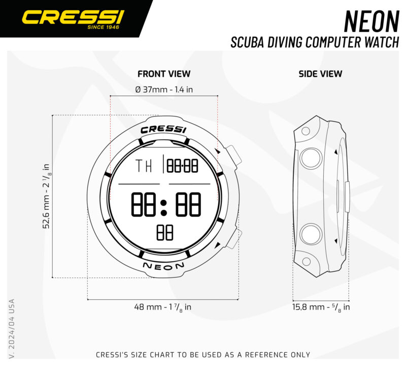 Cressi NEON WATCH COMPUTER RED