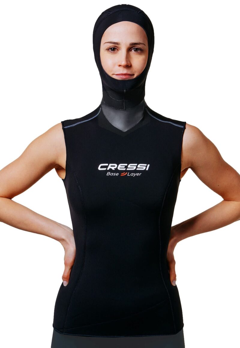 Cressi BASE LAYER HOOD VEST LADY 2,5 - 5mm XS/1 - Image 2