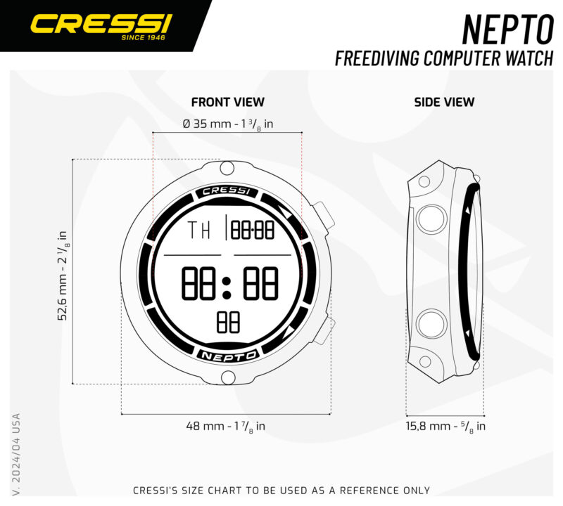 Cressi NEPTO WATCH COMPUTER BLACK