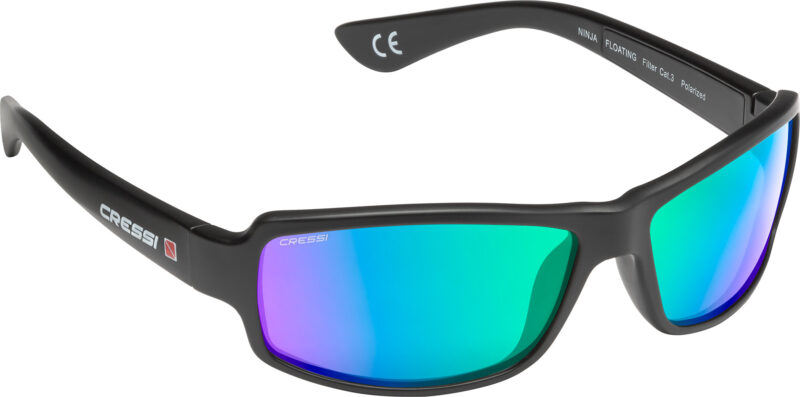 Cressi NINJA FLOATING SUNGLASSES MIRRORED LENS GREEN - Image 3
