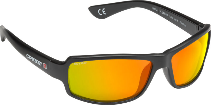 Cressi NINJA FLOATING SUNGLASSES MIRRORED LENS ORANGE - Image 3