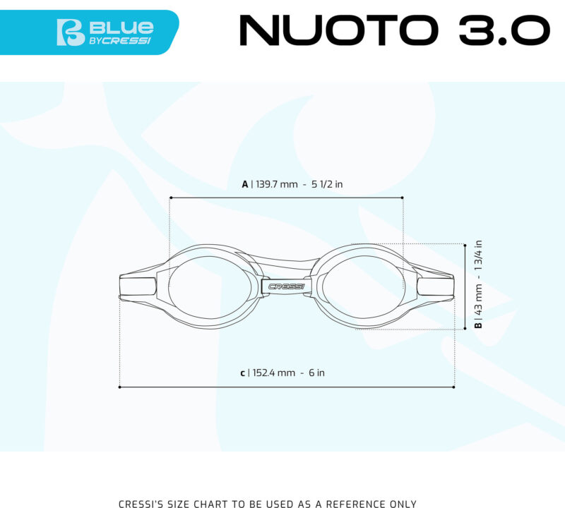 Cressi NUOTO 3.0  BLACK/BLACK MIRRORED LENS