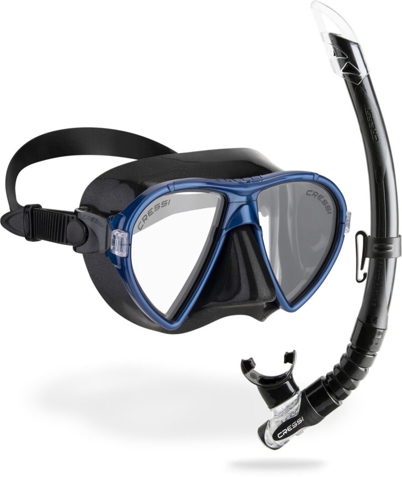 Cressi COMBO OCEAN + GAMMA BLACK/BLUE