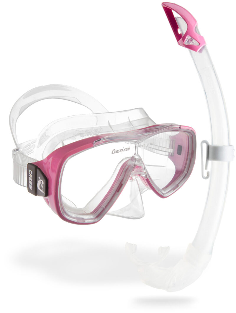 Cressi ONDA + MEXICO COMBO CLEAR/PINK