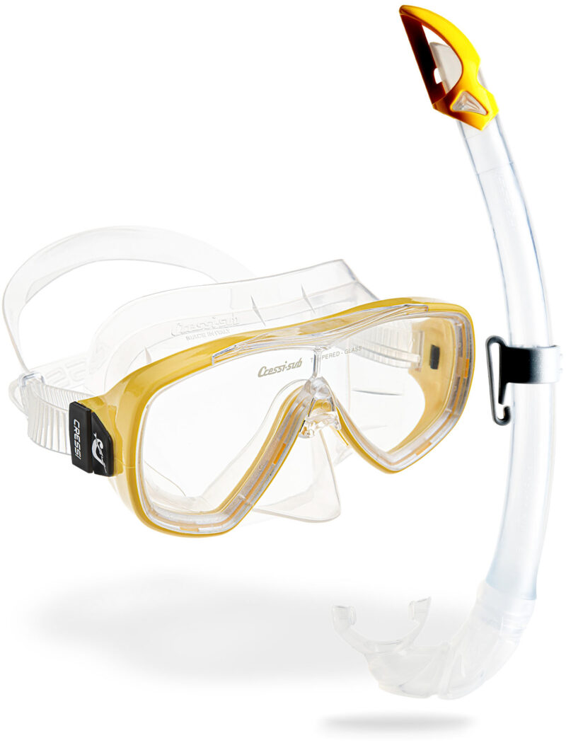 Cressi ONDA + MEXICO COMBO CLEAR/YELLOW