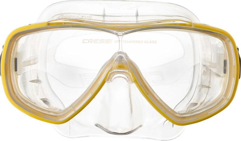 Cressi ONDA MASK SIL CLEAR/FRAME YELLOW - Image 2