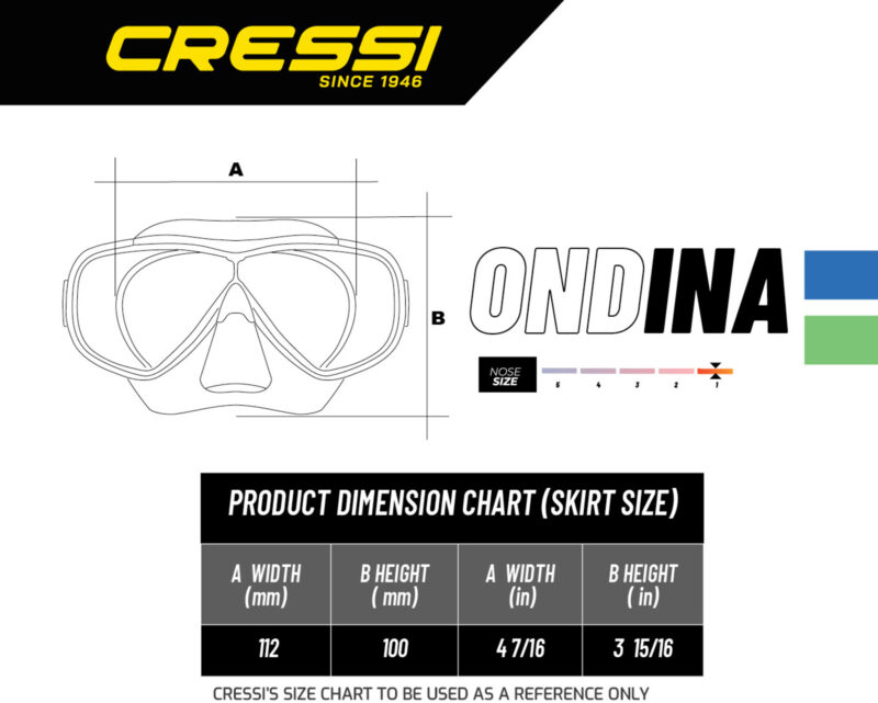 Cressi ONDINA JR + TOP COMBO ASSORTED COLORS