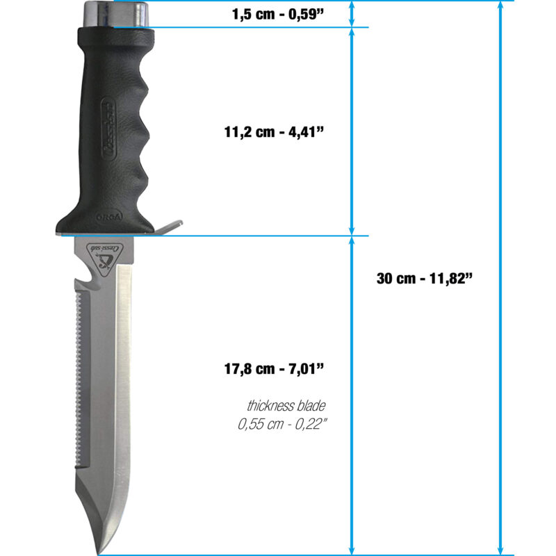 Cressi ORCA KNIFE tl 30cm - Image 10