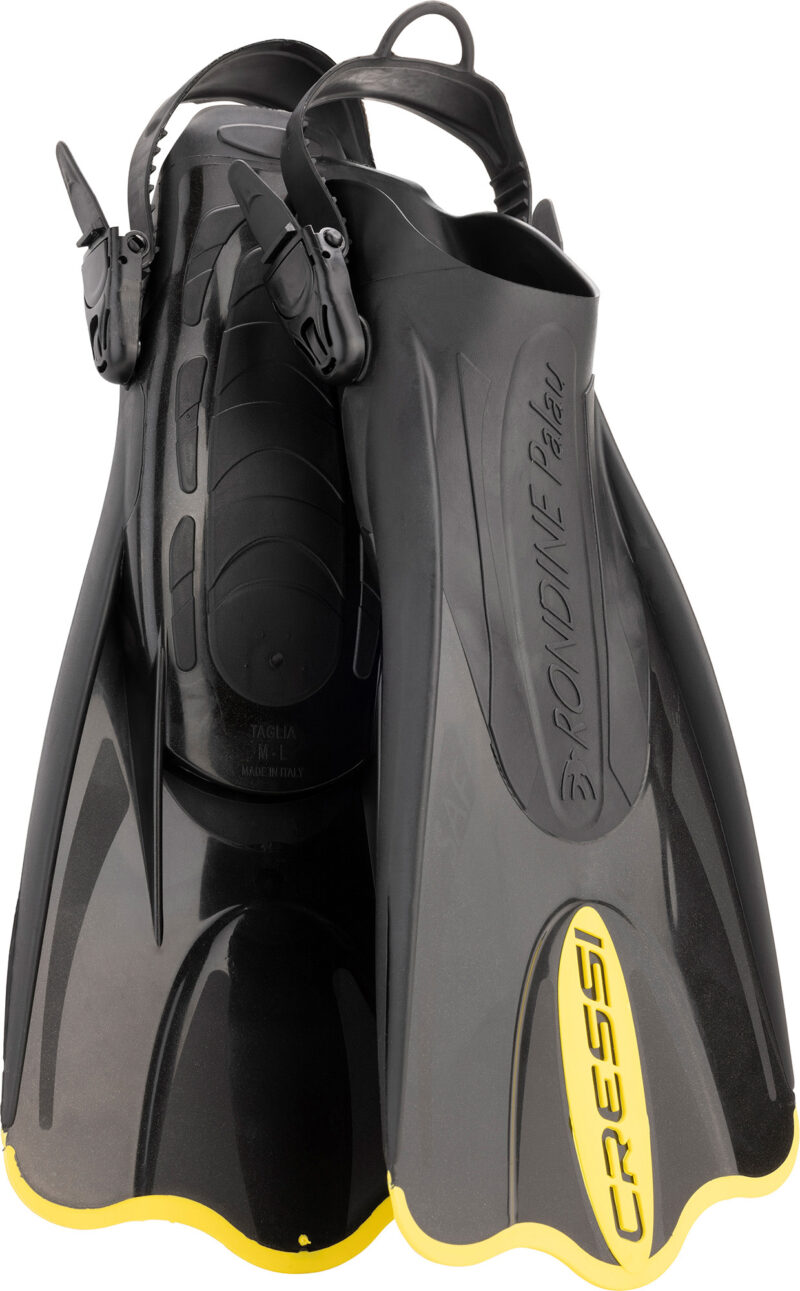 Cressi PALAU SAF FINS BLACK/YELLOW L/XL (44/47) - Image 3