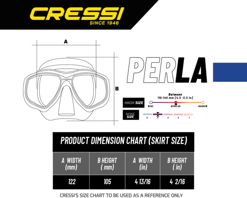 Cressi PERLA + MEXICO COMBO CLEAR/AQUAMARINE - Image 2