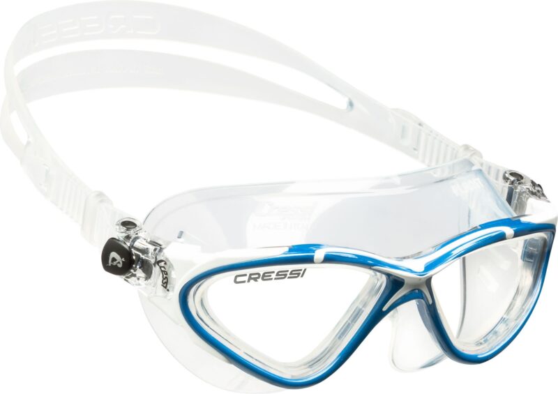 Cressi PLANET GOGGLES SIL CLEAR/FRAME BLUE WHITE - Image 2