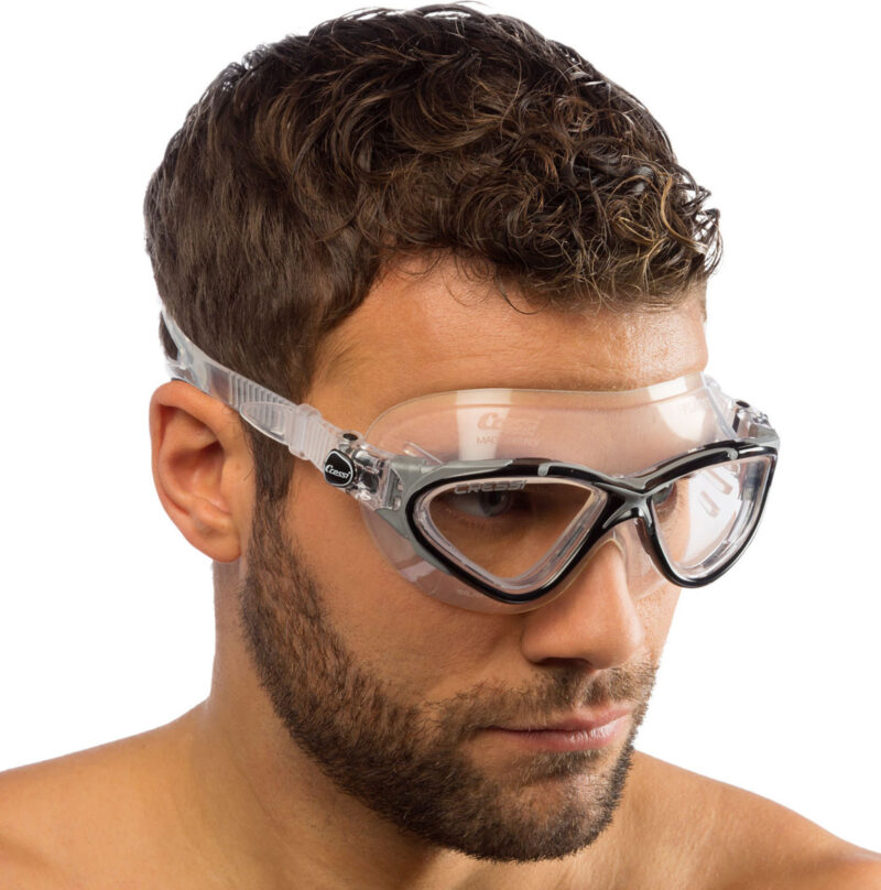 Cressi PLANET GOGGLES SIL CLEAR/FRAME BLACK SILVER - Image 3