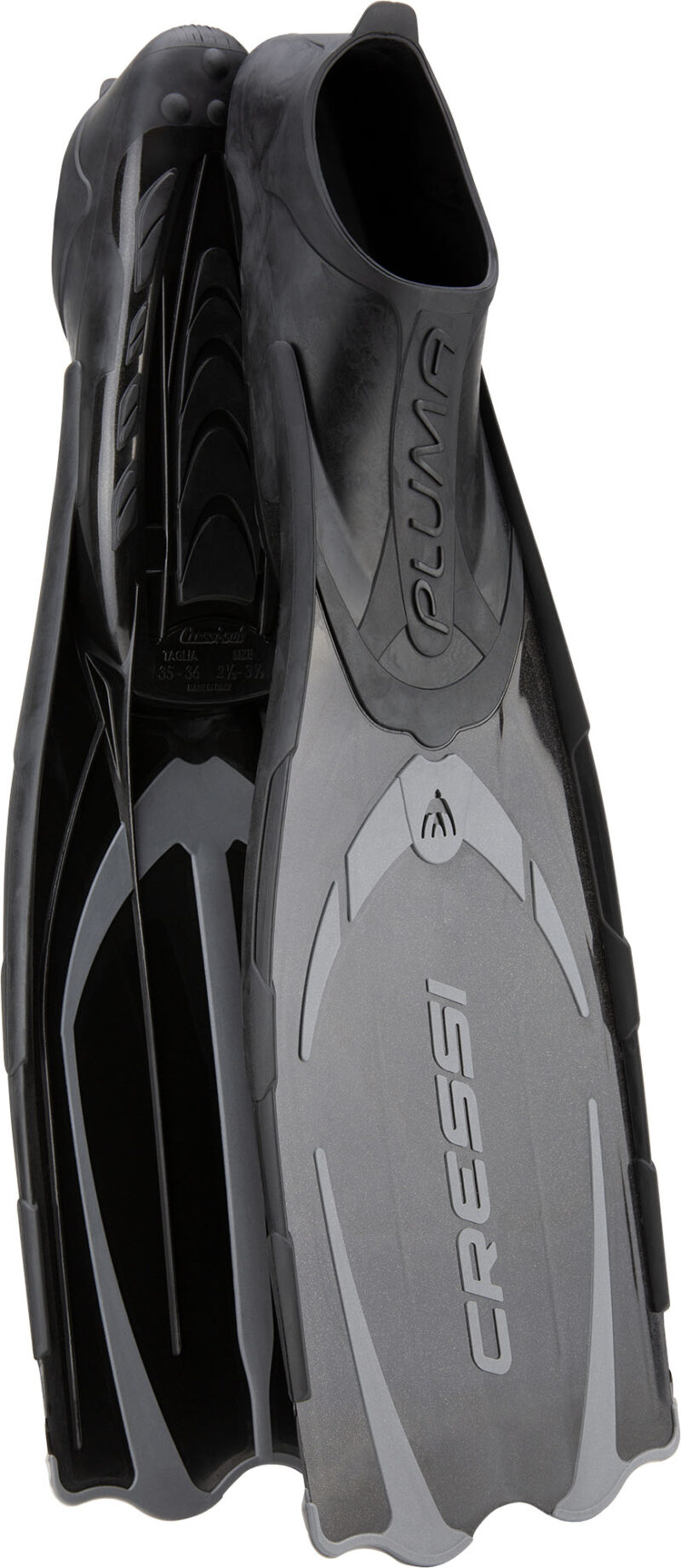 Cressi PLUMA FINS BLACK/SILVER 45/46 (10/11) - Image 4
