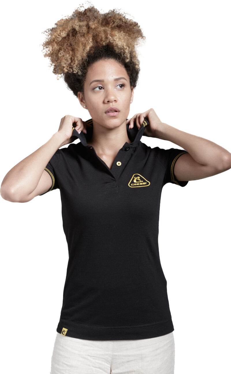 Cressi CRESSI POLO LADY BLACK/YELLOW M - Image 2
