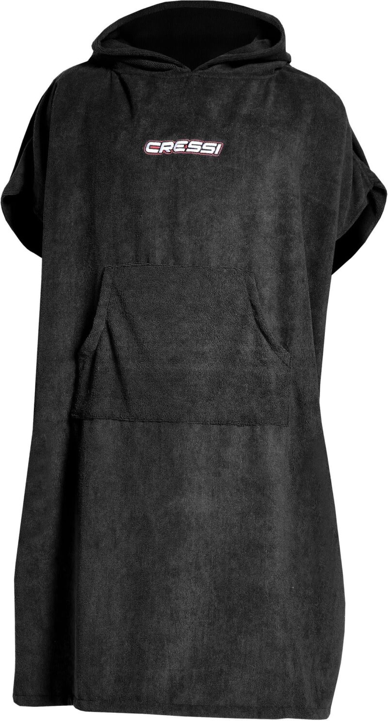 Cressi PONCHO ROBE UNISEX M/L 85X110CM BLACK - Image 3
