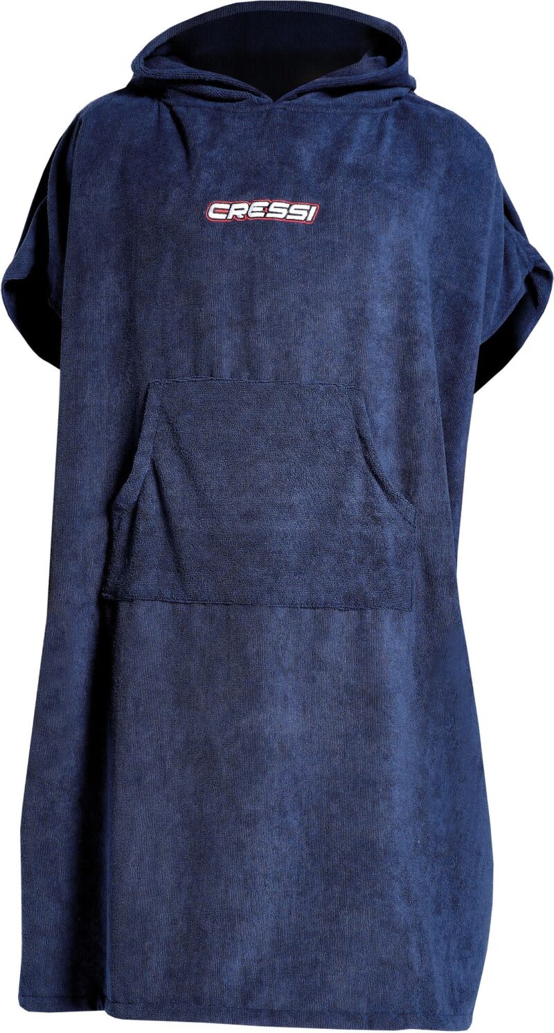 Cressi PONCHO ROBE UNISEX M/L 85X110CM BLUE NAVY - Image 2