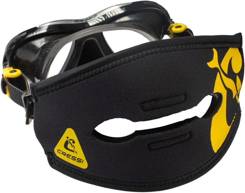 Cressi PONY TAIL NEO MASK STRAP COVER - BLACK/YELLOW - Image 3