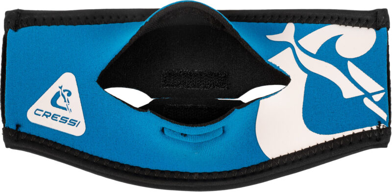 Cressi PONY TAIL NEO MASK STRAP COVER - BLUE/WHITE - Image 4