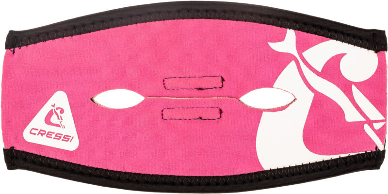 Cressi PONY TAIL NEO MASK STRAP COVER - PINK/WHITE - Image 2