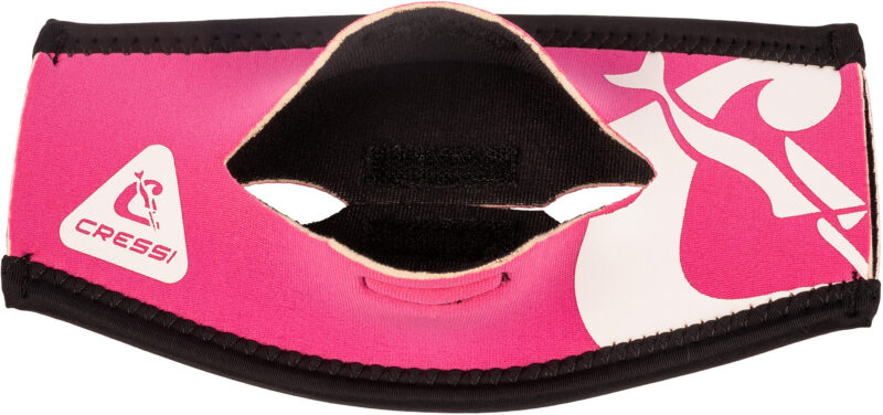 Cressi PONY TAIL NEO MASK STRAP COVER - PINK/WHITE