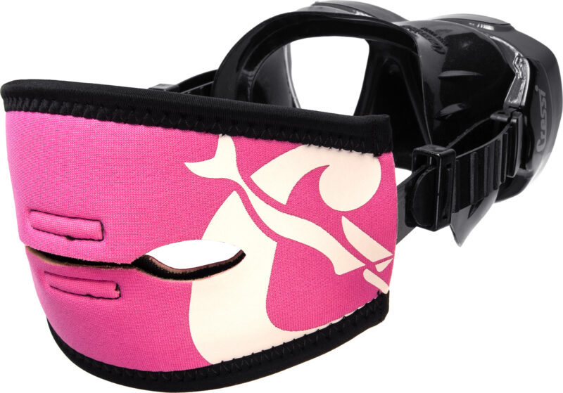 Cressi PONY TAIL NEO MASK STRAP COVER - PINK/WHITE - Image 5