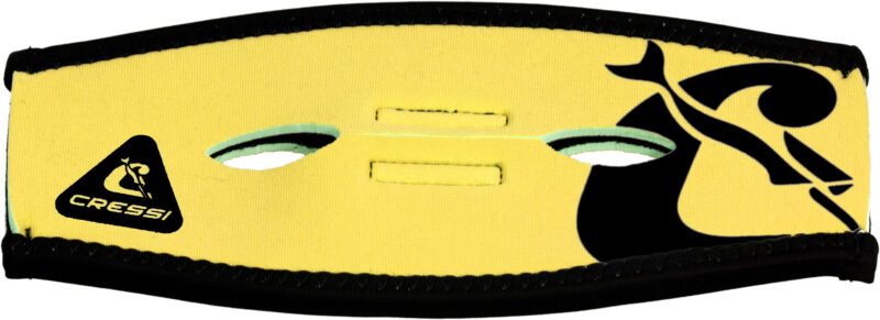 Cressi PONY TAIL NEO MASK STRAP COVER - YELLOW/BLACK