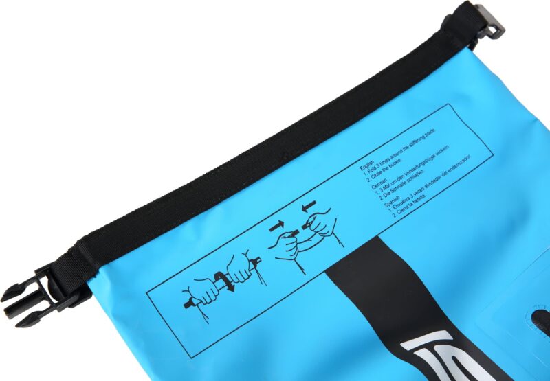 Cressi DRY BAG PREMIUM 20L BI-COLOR BLACK LIGHT BLUE - Image 8