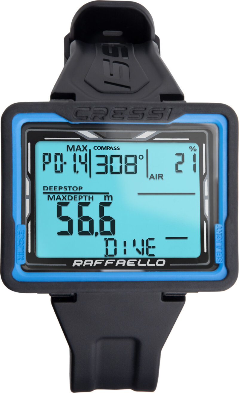 Cressi RAFFAELLO DIVING COMPUTER BLACK/BLUE - Image 6