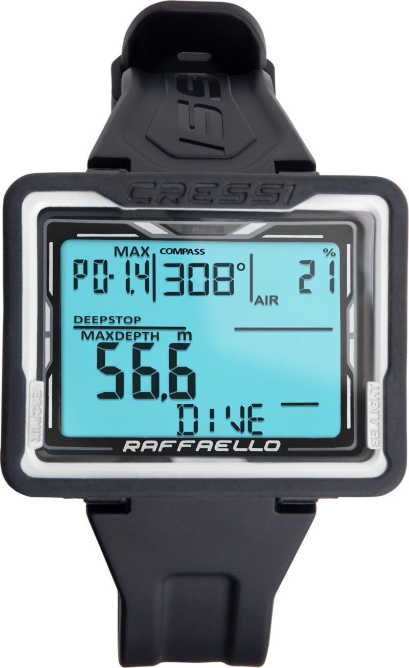 Cressi RAFFAELLO DIVING COMPUTER BLACK/WHITE - Image 6
