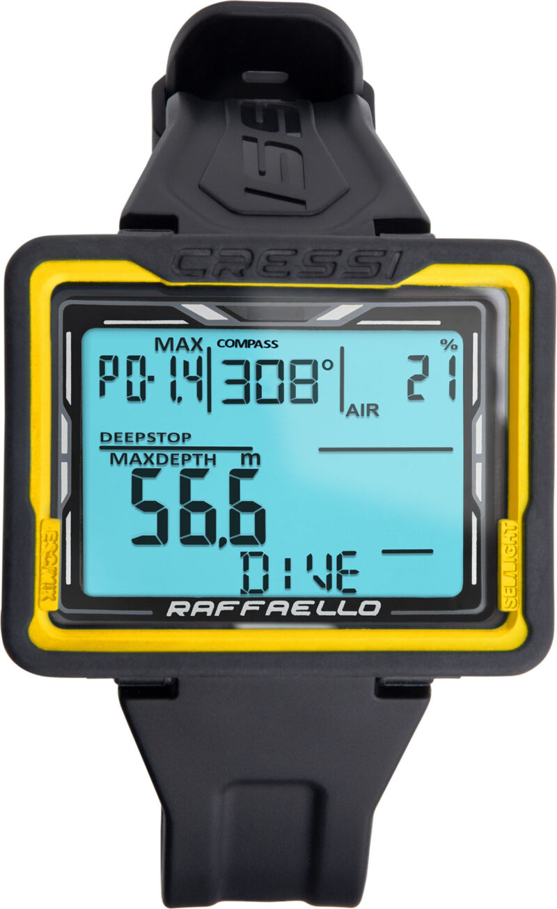 Cressi RAFFAELLO DIVING COMPUTER BLACK/YELLOW - Image 6